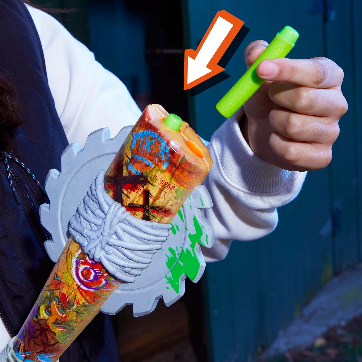 Nerf Strikeout Blaster, Lanzador Bate para Zombies