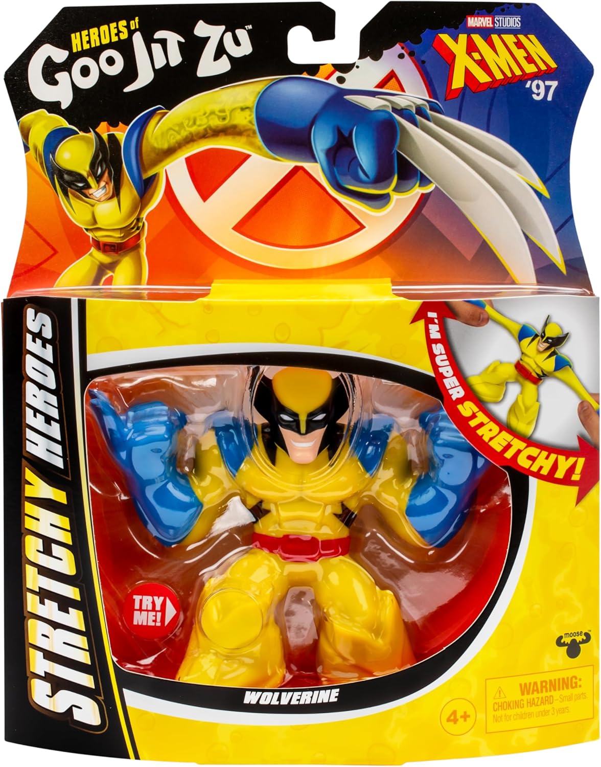 Goo Jit Zu - Wolverine Marvel X-Men 97, Elástico 3X