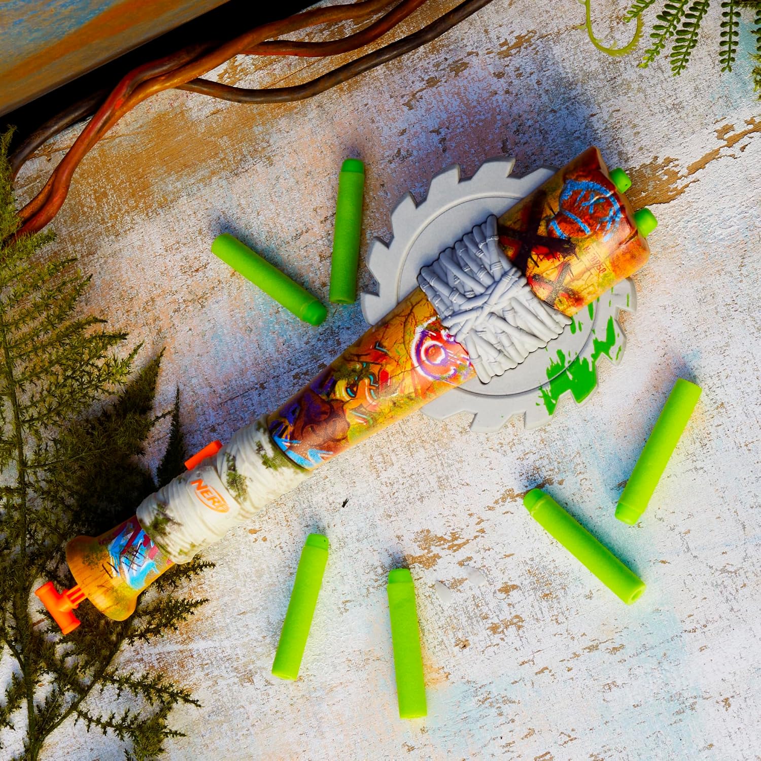 Nerf Strikeout Blaster, Lanzador Bate para Zombies
