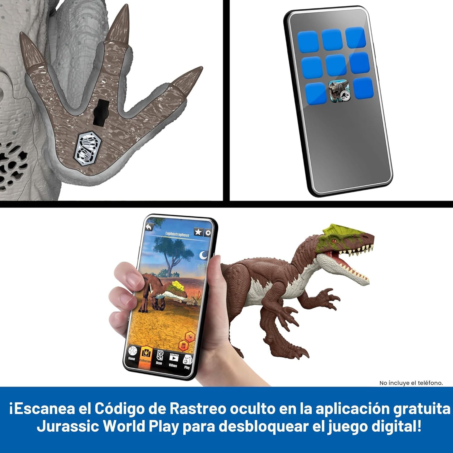 Jurassic World Survival Ceratosaurus con Sonido, Luz y Ataque