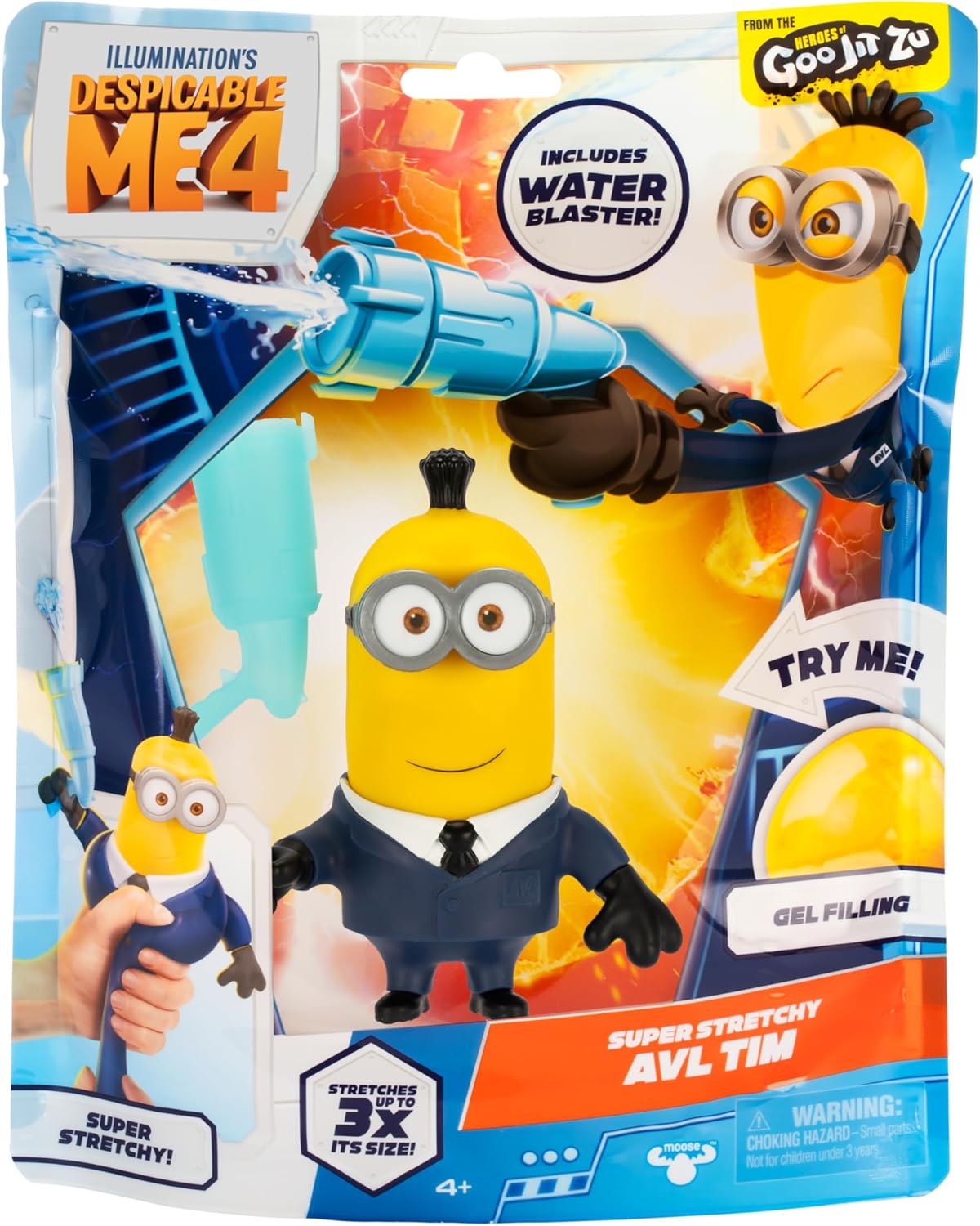 Goo Jit Zu - Minions (Tim) con Lanzador de Agua, Mi Villano Favorito 4