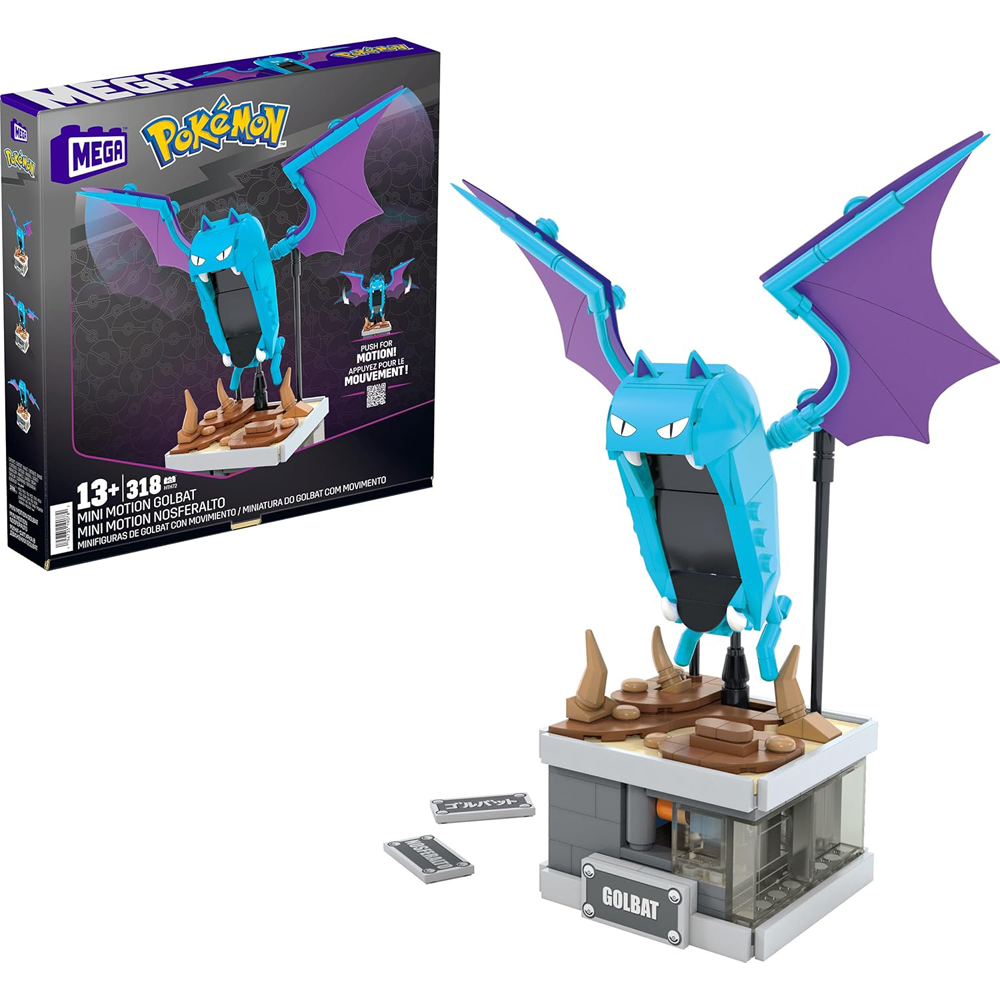 Pokemon GOLBAT Mega 313 piezas con movimiento