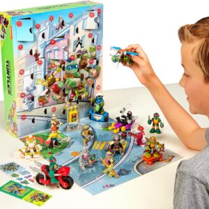Calendario Adviento TMNT – Tortugas Ninja Mutantes (14 Figuras + 6 Vehículos + Accesorios)