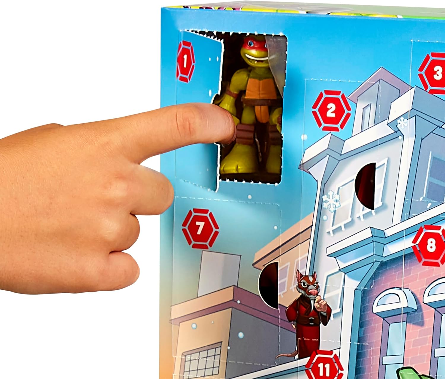 Calendario Adviento TMNT – Tortugas Ninja Mutantes (14 Figuras + 6 Vehículos + Accesorios) - Imagen 3