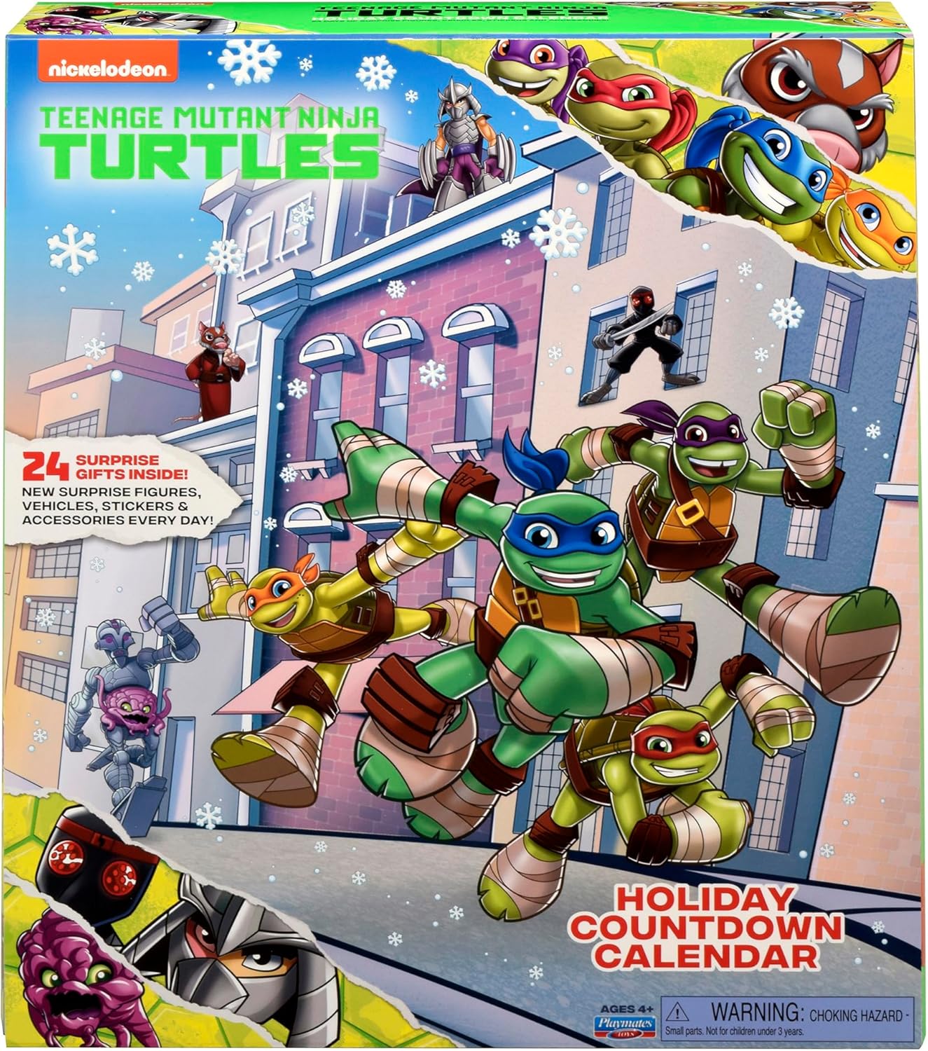 Calendario Adviento TMNT – Tortugas Ninja Mutantes (14 Figuras + 6 Vehículos + Accesorios) - Imagen 4