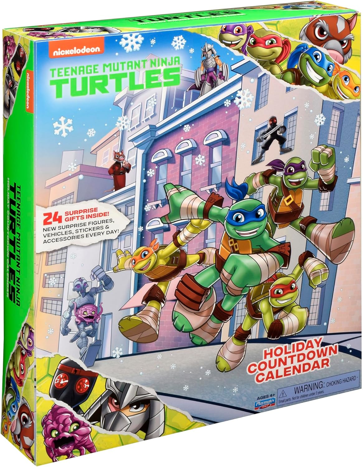 Calendario Adviento TMNT – Tortugas Ninja Mutantes (14 Figuras + 6 Vehículos + Accesorios) - Imagen 5