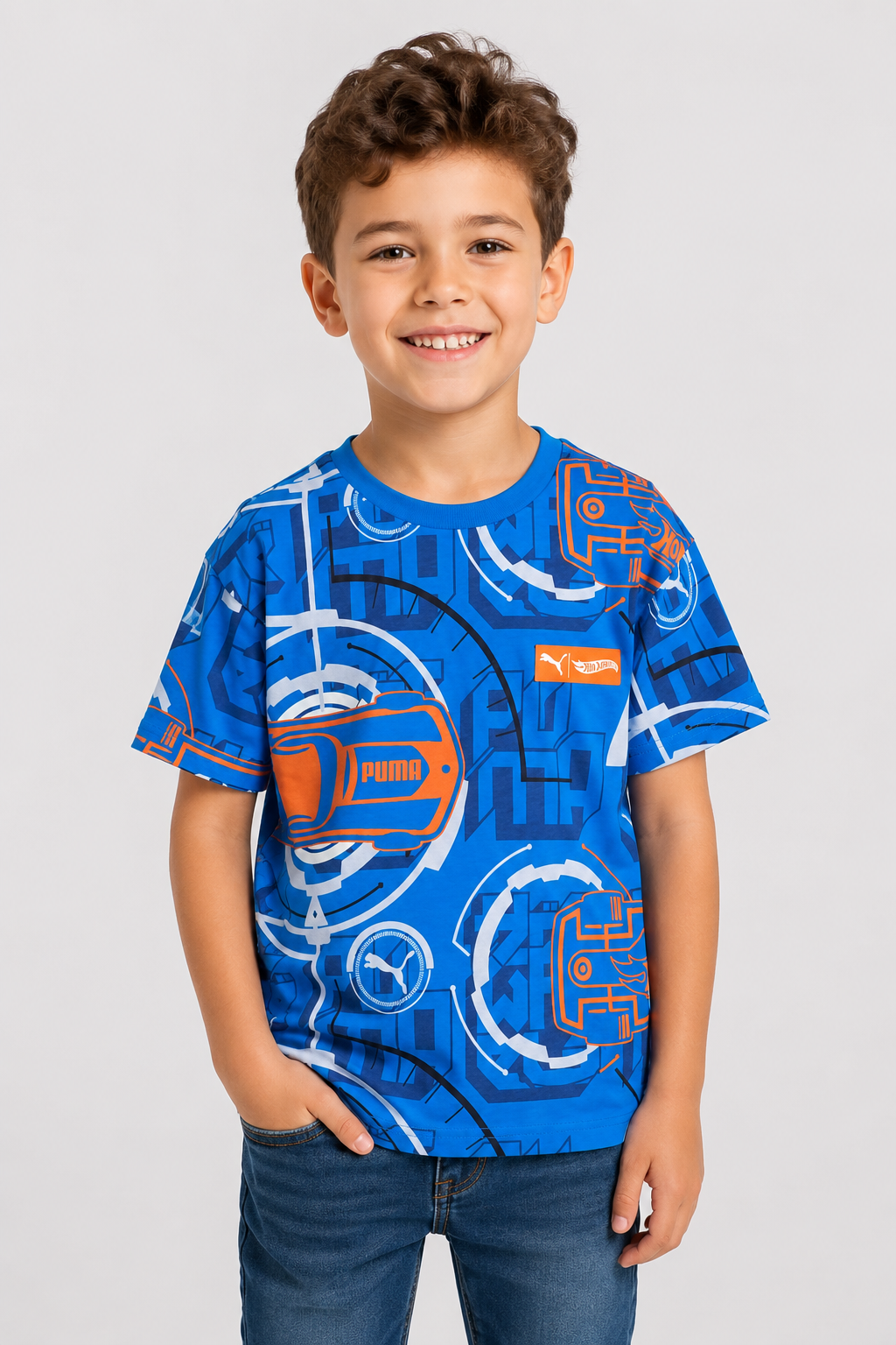 Puma Hot Wheels Niño - Polo Talla 7 USA